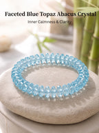 Natural Blue Topaz Mental Clarity & Executive Expression Energy Bracelet