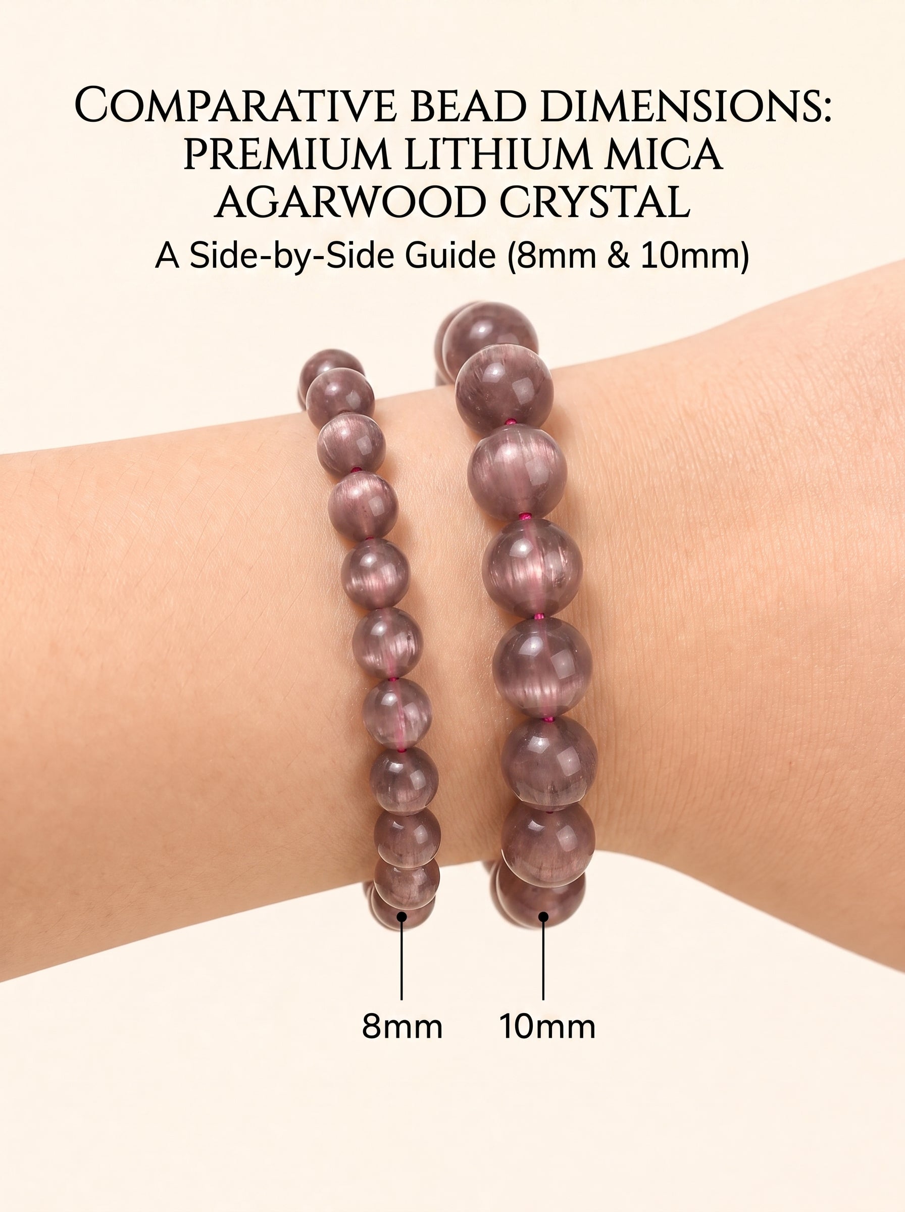 Natural Pink Lepidolite Mindful Focus & Inner Calm Energy Bracelet