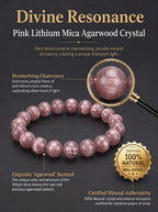 Natural Pink Lepidolite Mindful Focus & Inner Calm Energy Bracelet