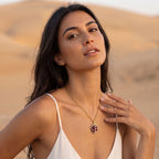 Deep Red Garnet Crystal Pendant | Sculpted Silver Wire-Wrapped Stone Necklace