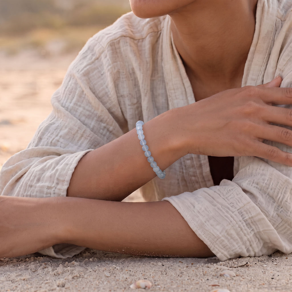 Translucent Jelly Aquamarine: Serene Expression & Ocean Calm