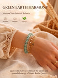 Authentic Green Rabbit Hair Quartz Bracelet | The "Stone of Vitality" | Unique Healing Crystal Jewelry