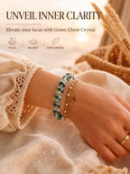 Authentic Green Phantom Quartz Bracelet | The "Money Magnet" | Unique Healing Crystal Jewelry