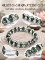 Authentic Green Phantom Quartz Bracelet | The "Money Magnet" | Unique Healing Crystal Jewelry