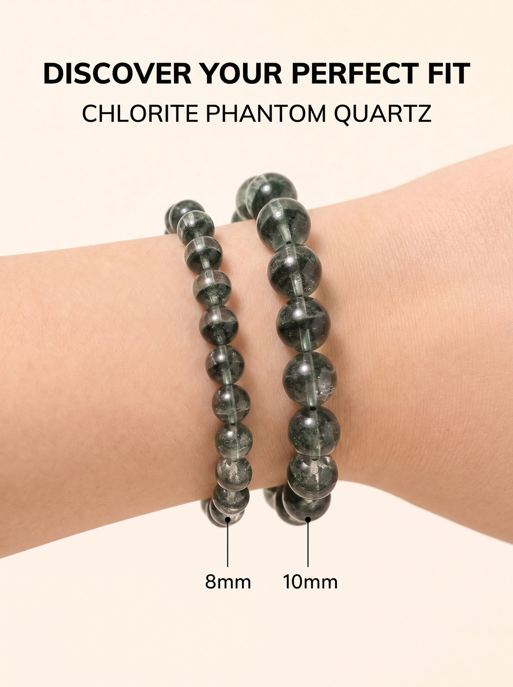 Authentic Green Phantom Quartz Bracelet | The "Money Magnet" | Unique Healing Crystal Jewelry