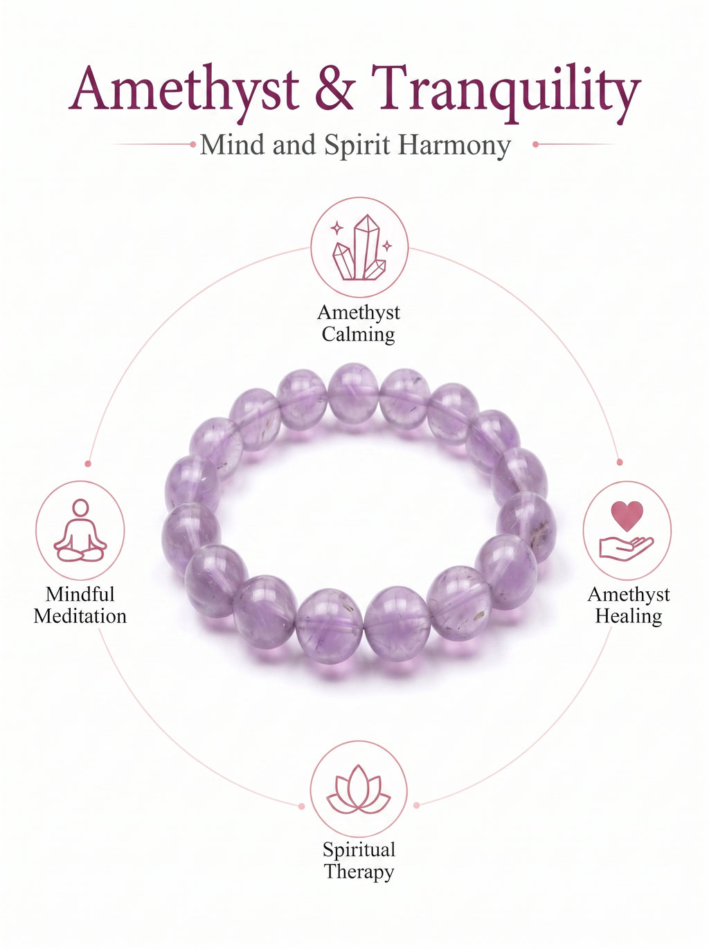 Authentic Lavender Amethyst Necklace | The "Stone of Serenity" | Minimalist Healing Gemstone Jewelry