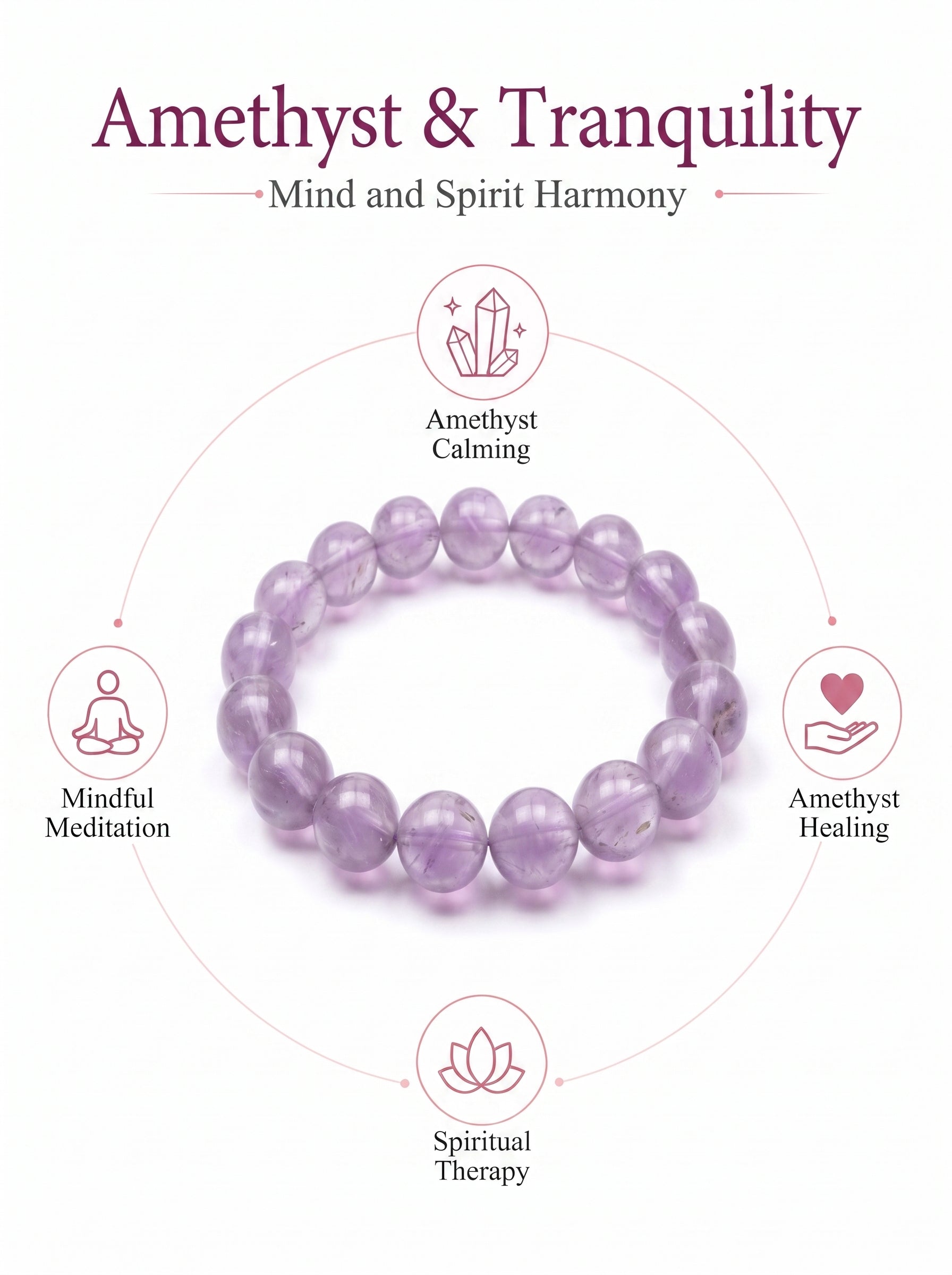 Authentic Lavender Amethyst Necklace | The "Stone of Serenity" | Minimalist Healing Gemstone Jewelry
