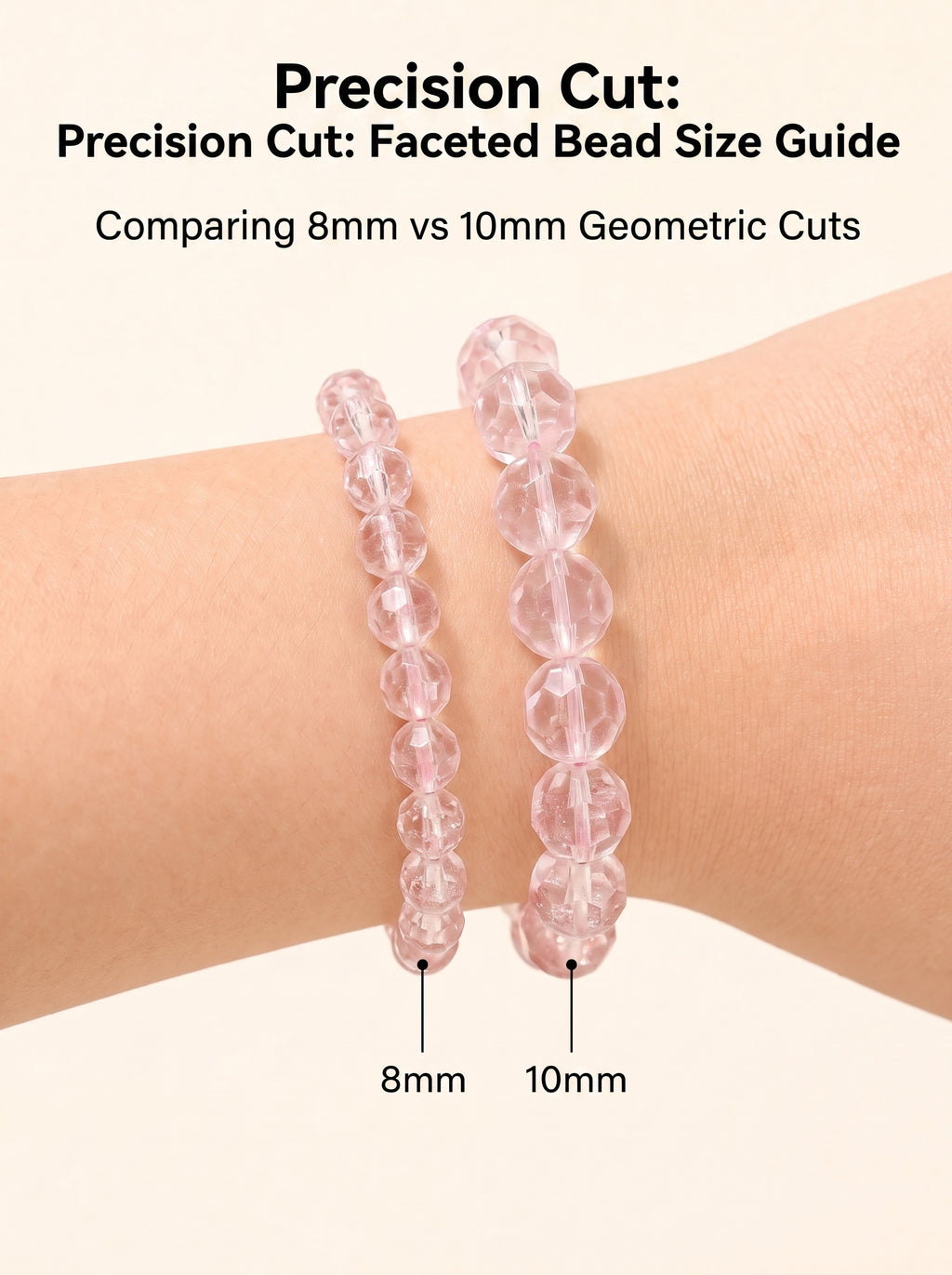 Sacred Pink Pineapple Quartz Intuitive Heart Alignment Mala Bracelet