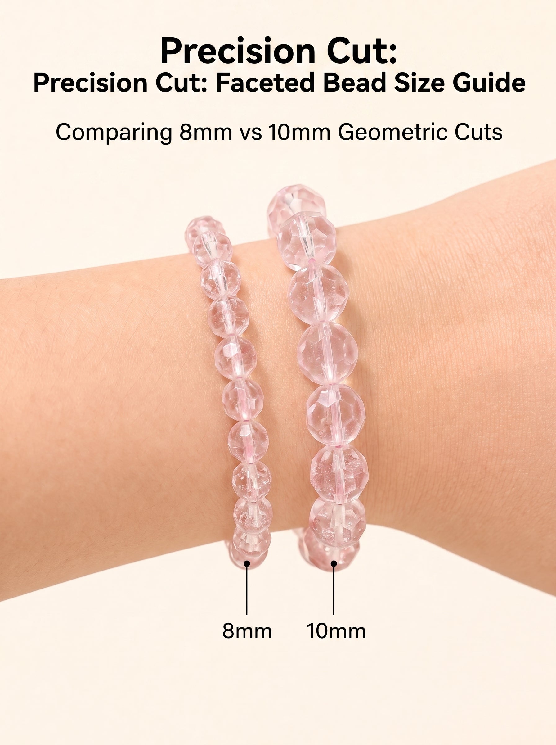 Sacred Pink Pineapple Quartz Intuitive Heart Alignment Mala Bracelet