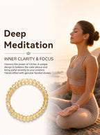 Natural Citrine Abacus Wealth Acceleration & Strategic Clarity Energy Bracelet
