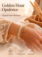 Natural Citrine Abacus Wealth Acceleration & Strategic Clarity Energy Bracelet