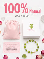 Premium Peridot Beaded Bracelet | Hand-Polished Natural Gemstone Jewelry for Joy & Inner Peace