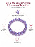 Authentic Amethyst Bracelet with Moonlight Glow | The "Stone of Spirituality" | Unique Healing Crystal Jewelry