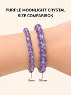 Authentic Amethyst Bracelet with Moonlight Glow | The "Stone of Spirituality" | Unique Healing Crystal Jewelry