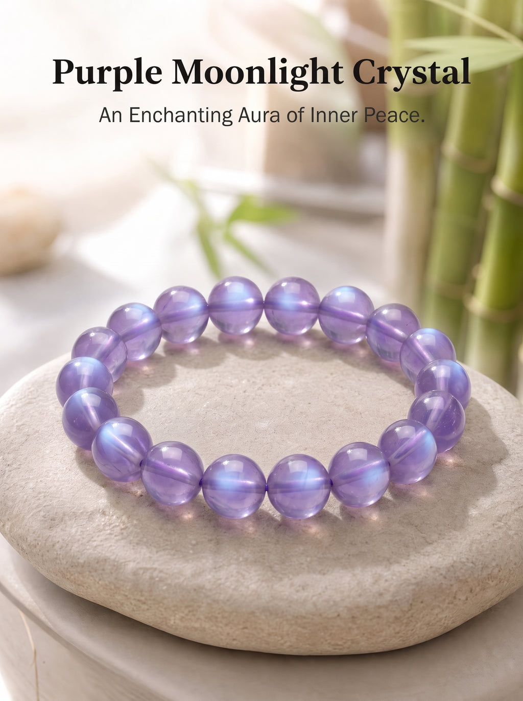 Authentic Amethyst Bracelet with Moonlight Glow | The "Stone of Spirituality" | Unique Healing Crystal Jewelry
