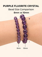 Authentic Purple Fluorite Bracelet | The "Stone of Spirit" | Unique Gemstone Jewelry for Meditation
