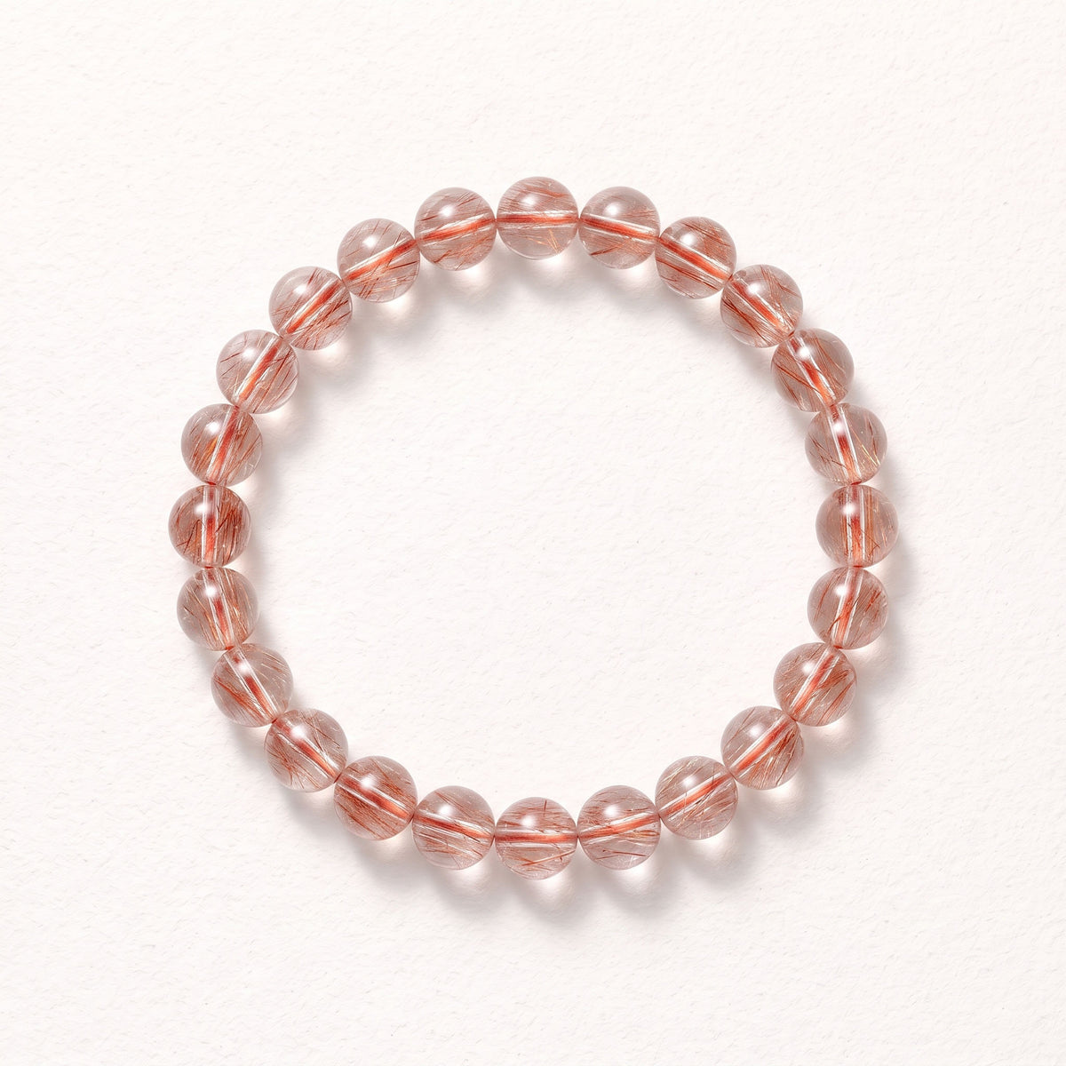 Natural Red Rabbit Hair Quartz Bracelet: The Stone of Vitality — Alpine Zone