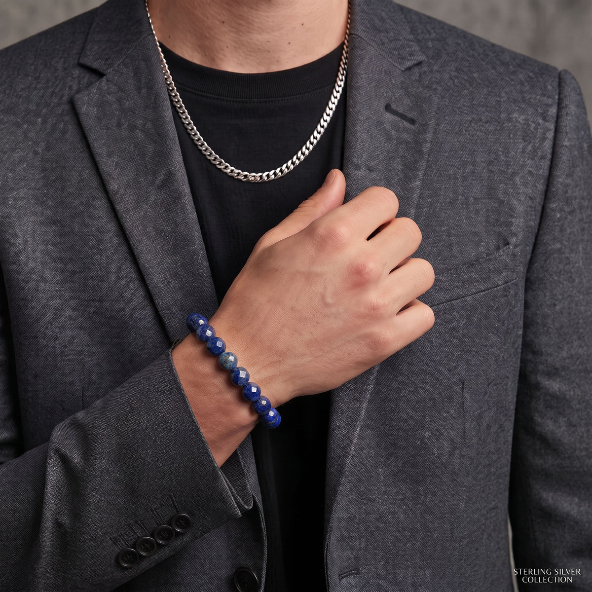 Natural Lapis Lazuli Bracelet: Wisdom & Meditation — Alpine Zone