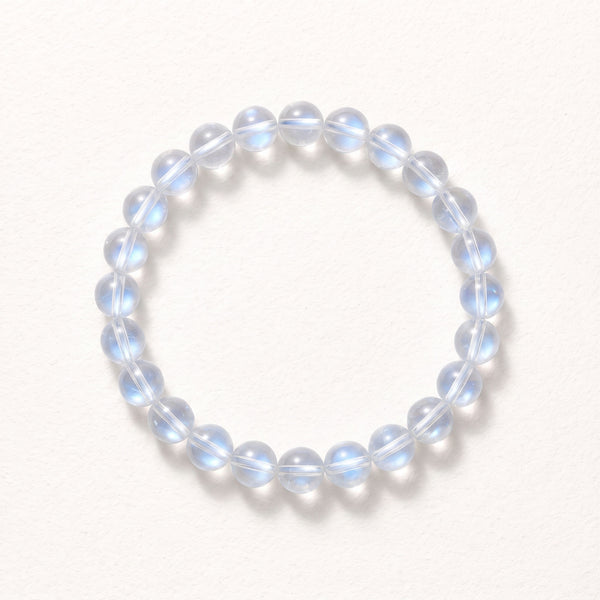 Natural Blue Moonstone Bracelet: Ethereal Intuition & Lunar Serenity — Alpine Zone