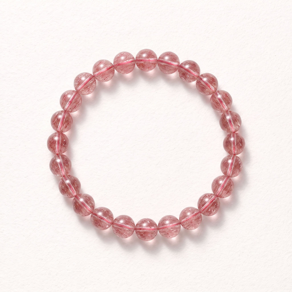 Natural Strawberry Quartz Bracelet: The Stone of Love & Attraction — Gangdishé Peak