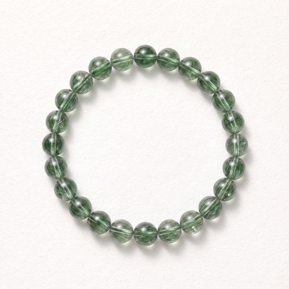 Natural Green Rabbit Hair Quartz Bracelet: The Stone of Vitality — Gangdishé Peak