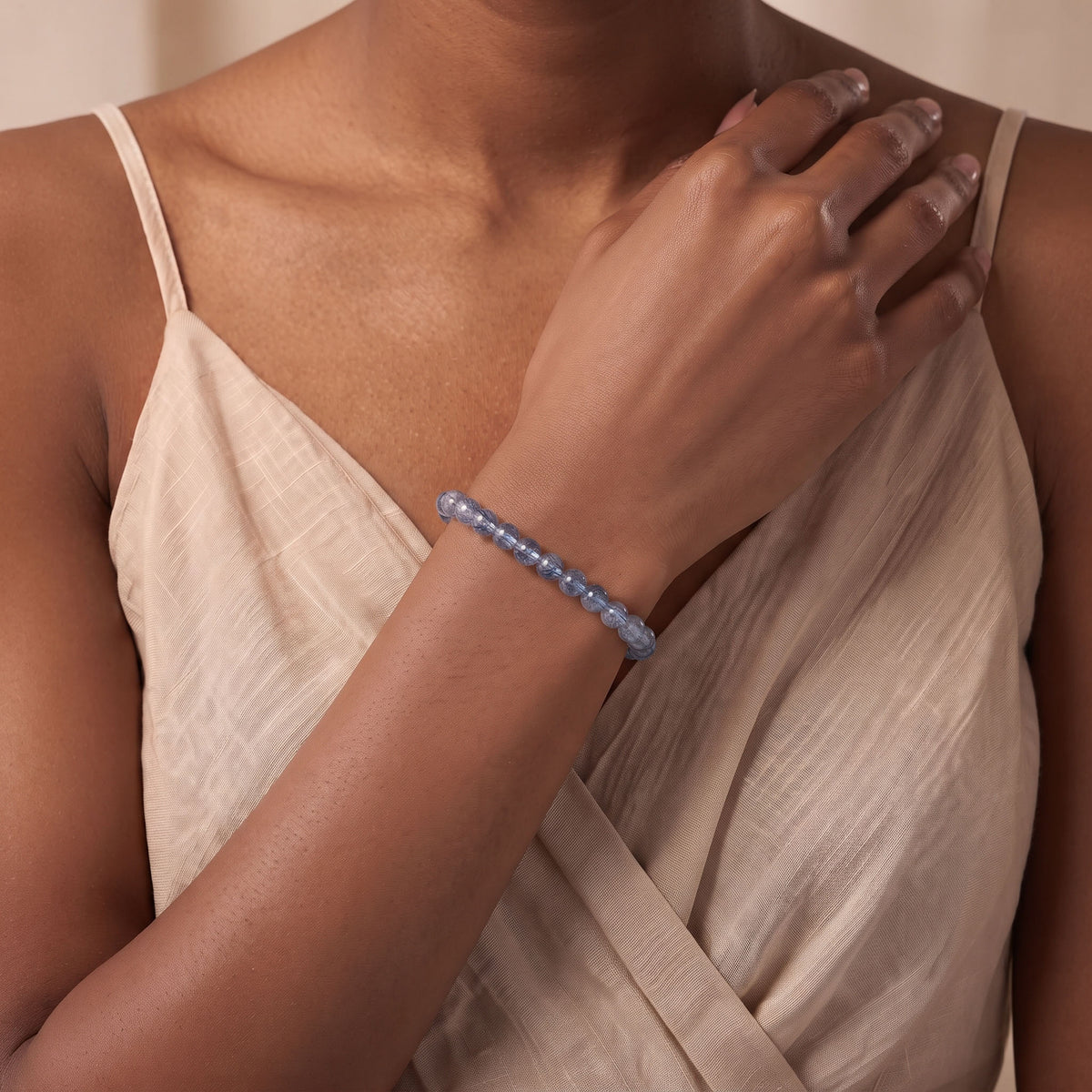 Natural Blue Rutilated Quartz Bracelet: The Talisman of Career Success — Kailash Vein