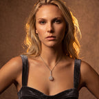 Raw Citrine Crystal Pendant | Sculpted Rose Gold Wire-Wrapped Stone Necklace