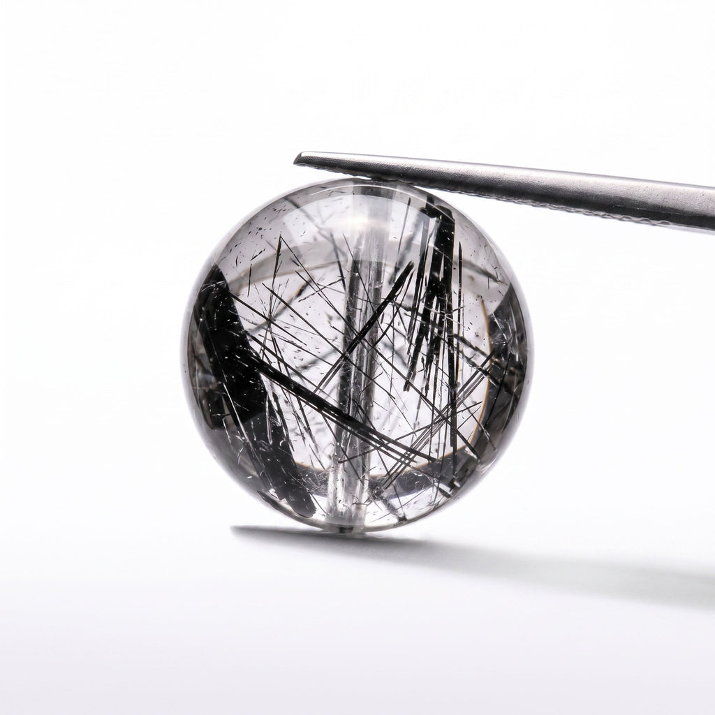 Natural Black Rutilated Quartz Bracelet: Unyielding Protection & Executive Power — Alpine Zone