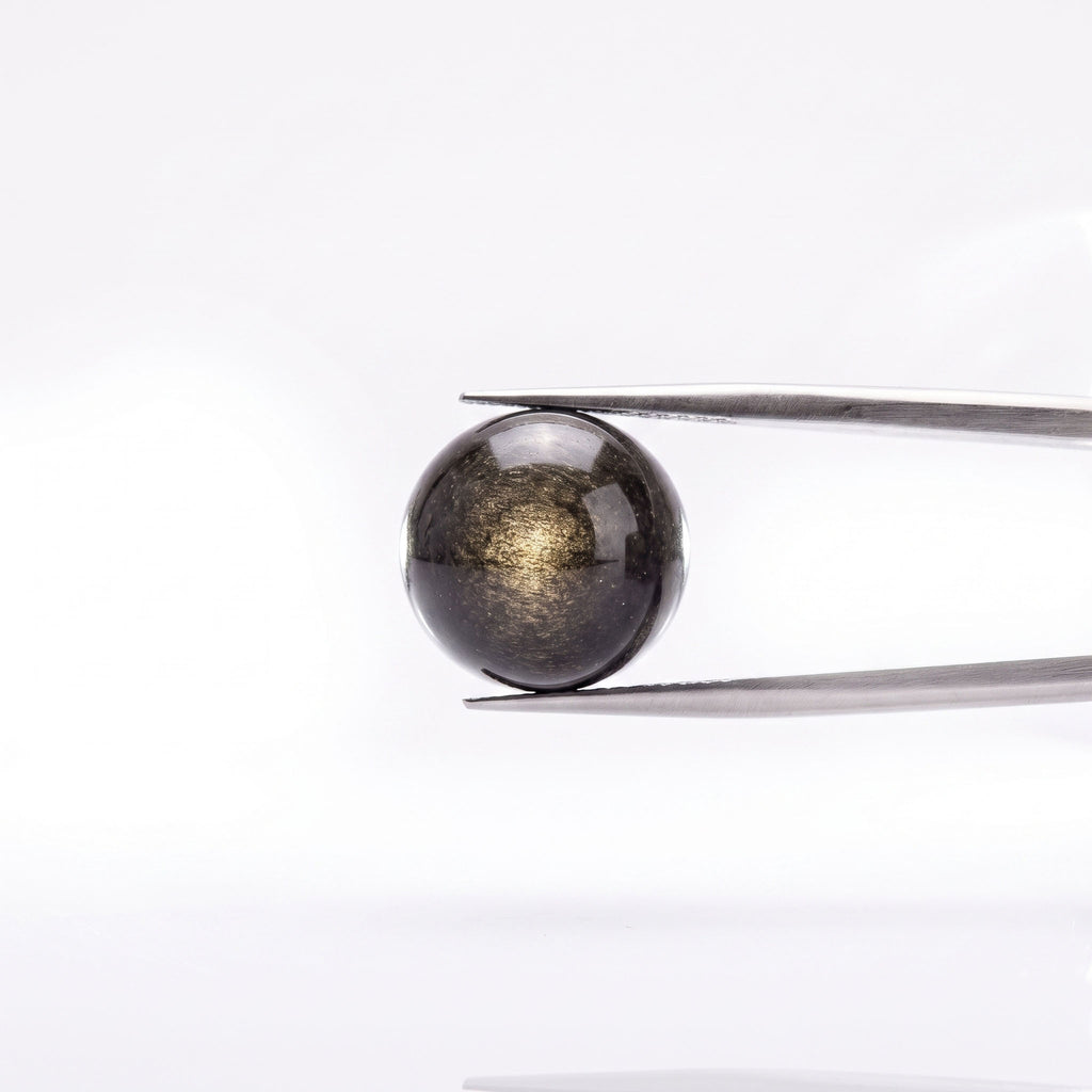 Natural Gold Sheen Obsidian Bracelet: Sovereign Protection & Golden Enlightenment — Alpine Zone