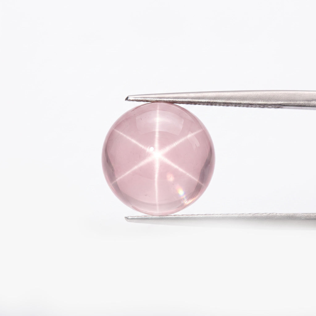 Natural Star Rose Quartz Bead Bracelet, Tender Affection & Harmonious Flow Gemstone Jewelry
