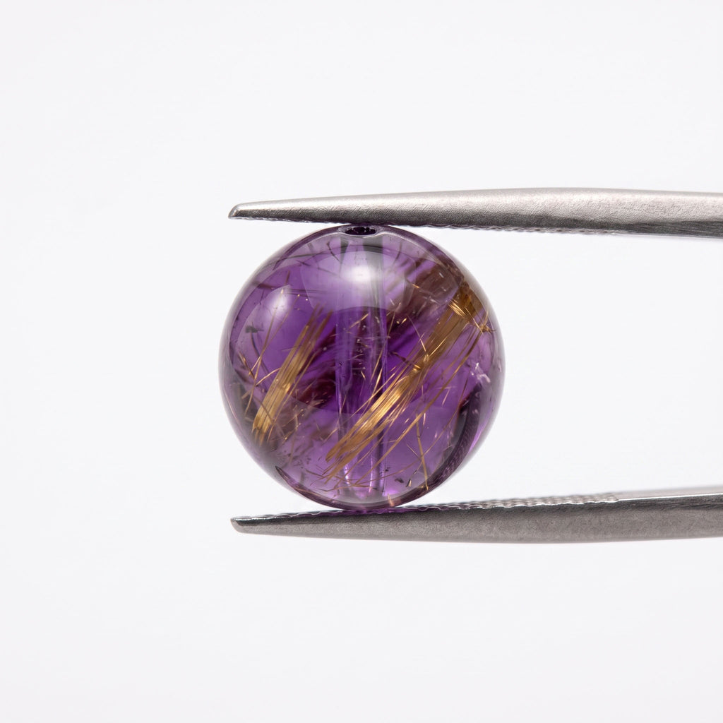 Natural Purple Rutilated Quartz Bracelet: The Stone of Prosperity — Kailash Vein