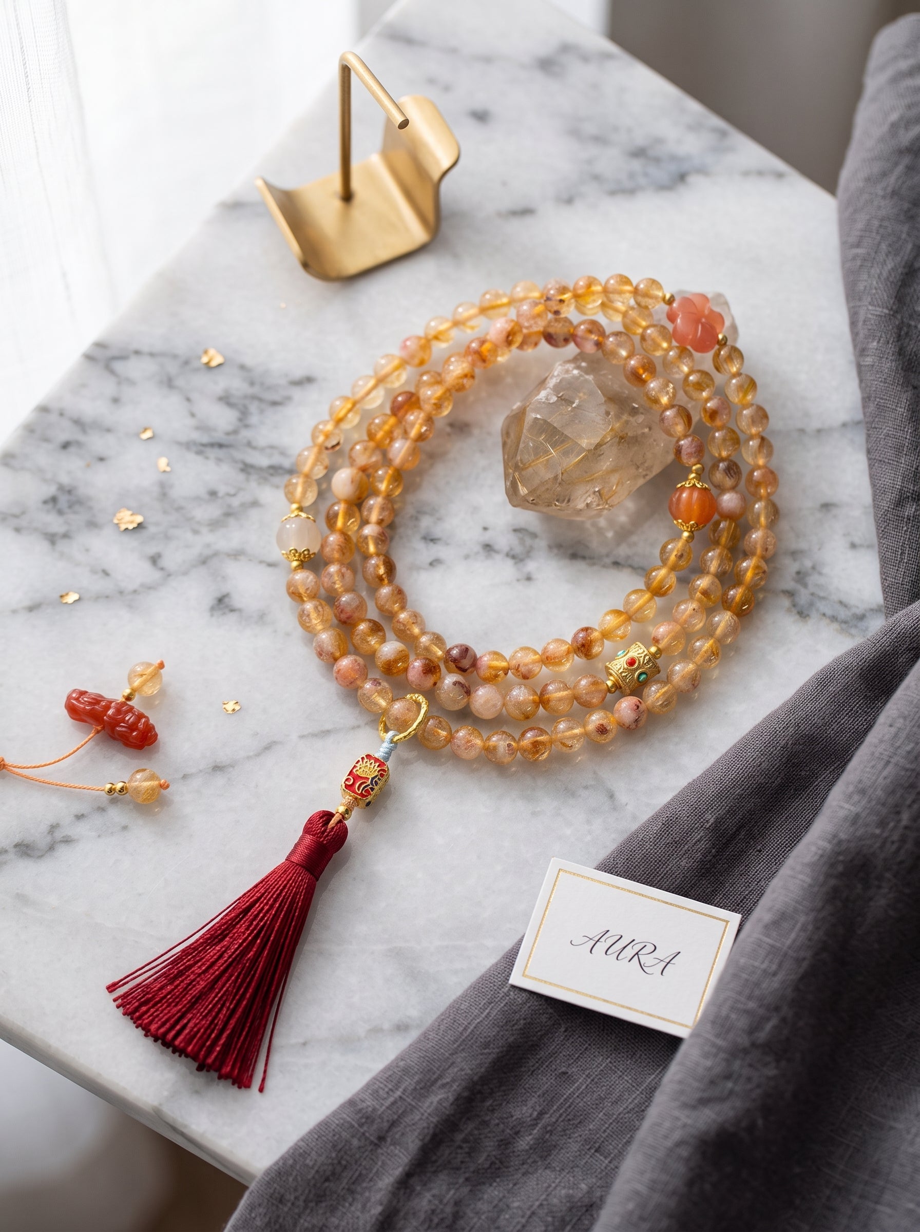 "Arcadian Pixiu" Natural Citrine Bracelet: Awaken Solar Plexus Wealth Absorption, One-Way Financial Firewall & Asset Protection