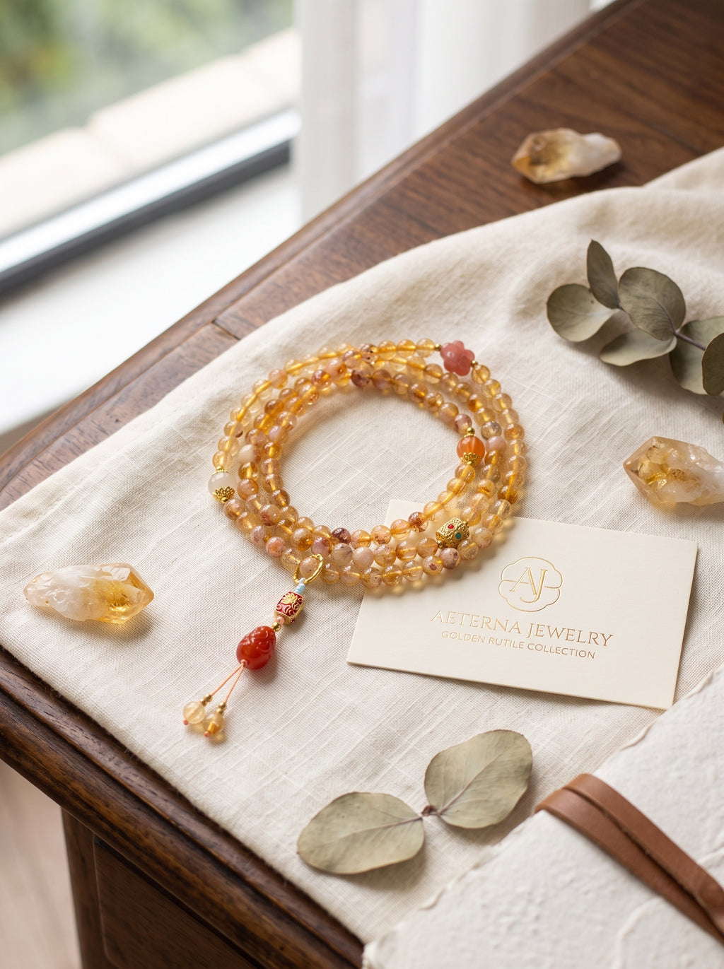 "Arcadian Pixiu" Natural Citrine Bracelet: Awaken Solar Plexus Wealth Absorption, One-Way Financial Firewall & Asset Protection