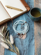 "Morning Mist" Aquamarine Bracelet: Dissolve Dawn Anxiety and Reclaim Clear Executive Communication
