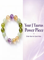 Taurus Golden Manifestation Crystal Bracelet | Rutilated Quartz & Aventurine Talisman