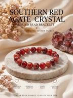 Premium Nanhong Agate Beaded Bracelet | Hand-Polished Natural Gemstone Jewelry for Elegance & Harmony
