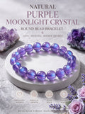 Authentic Amethyst Bracelet with Moonlight Glow | The "Stone of Spirituality" | Unique Healing Crystal Jewelry
