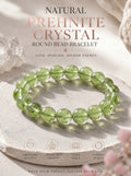 Authentic Prehnite Crystal Bracelet | The "Stone of Prophecy" | Unique Healing Gemstone Jewelry