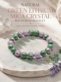 Authentic Green Lepidolite Bracelet | The "Stone of Serenity" | Unique Healing Crystal Jewelry
