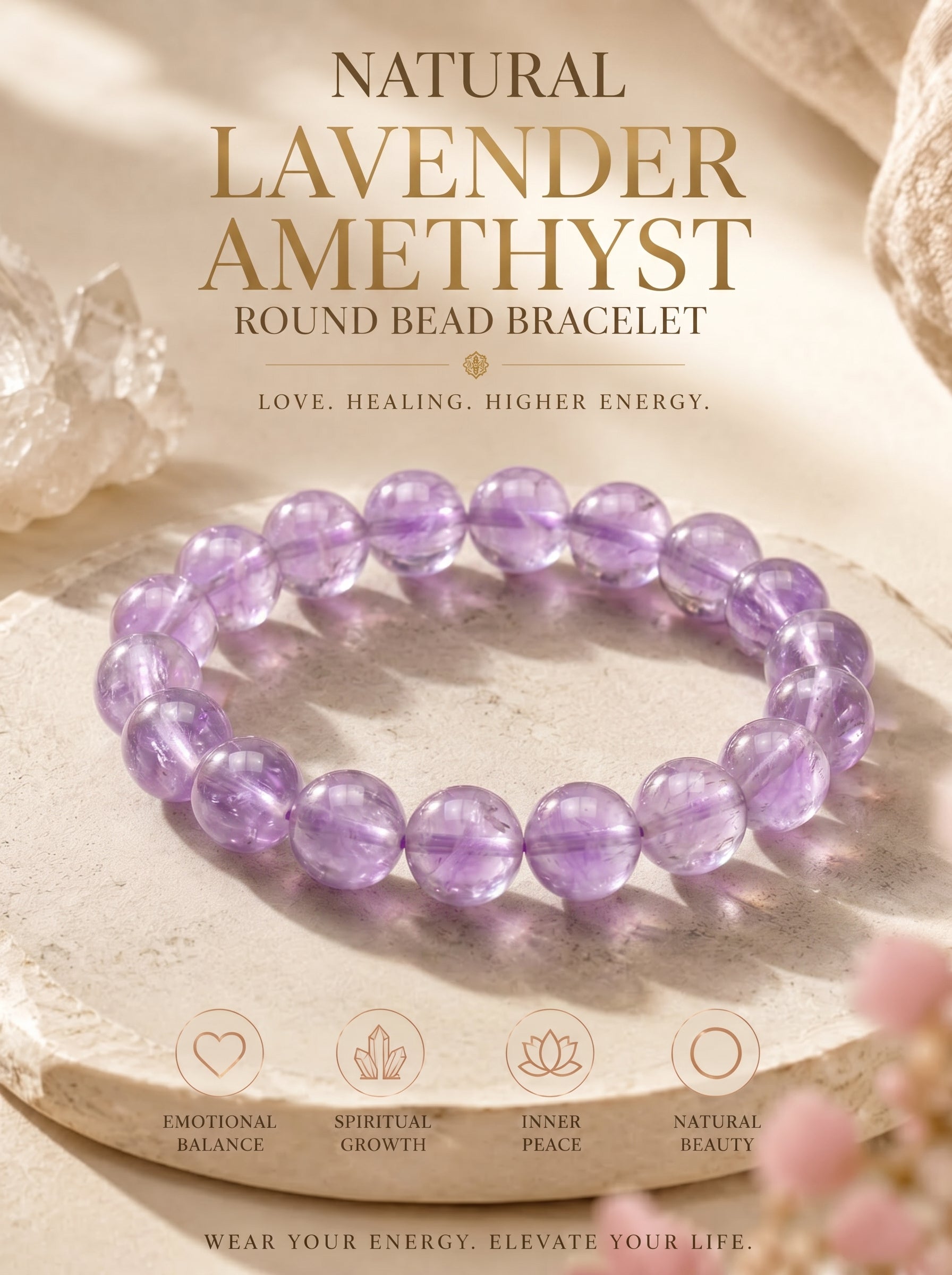 Authentic Lavender Amethyst Necklace | The "Stone of Serenity" | Minimalist Healing Gemstone Jewelry